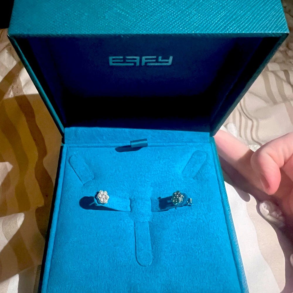 EFFY Genuine 💎Diamond💎 and Sterling Earrings